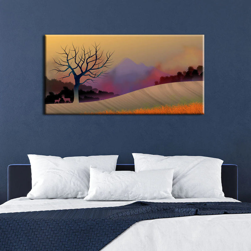 Serene Nature Landscape Canvas Wall Painting
