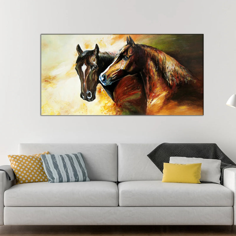 Galloping Horses Canvas Wall Painting
