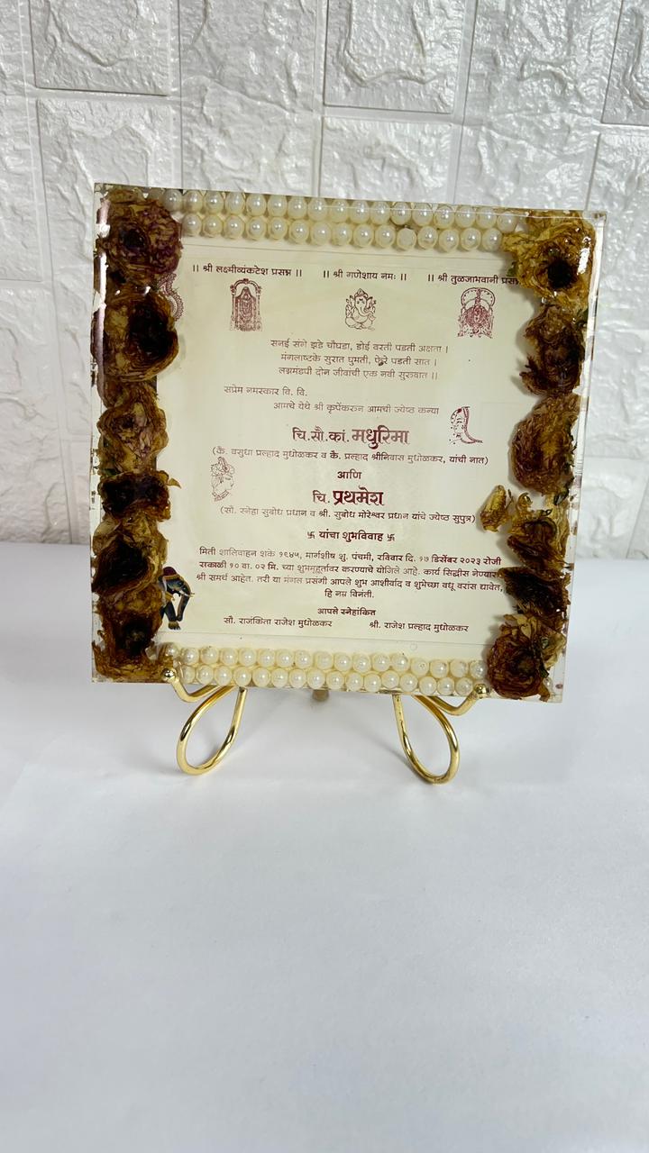 Wedding Card Preservation Frame for Shadi and Sagai Cards