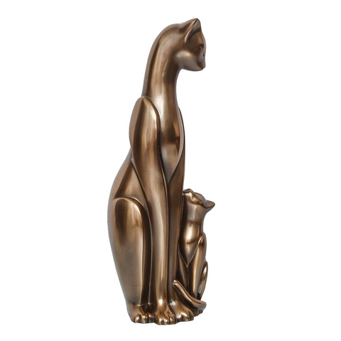 Mother Cat & Kitten Resin Decorative Showpiece Mother Cat & Kitten Resin Decorative Showpiece