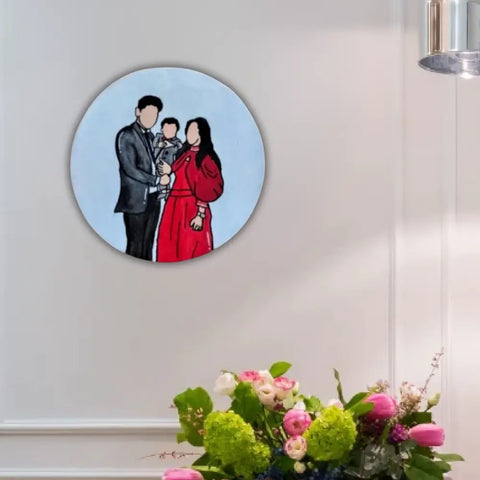 Custom Family Portrait Acrylic Wall Art Custom Family Portrait Acrylic Wall Art