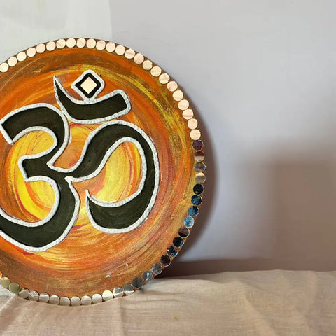 Resin OM Mantra Frame For Pooja Room Resin OM Mantra Frame For Pooja Room