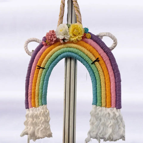 Unicorn Multi-Color Macrame Wall Hanging Unicorn Multi-Color Macrame Wall Hanging