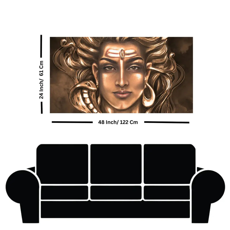 Beautiful Mahakal Canvas Wall Painting