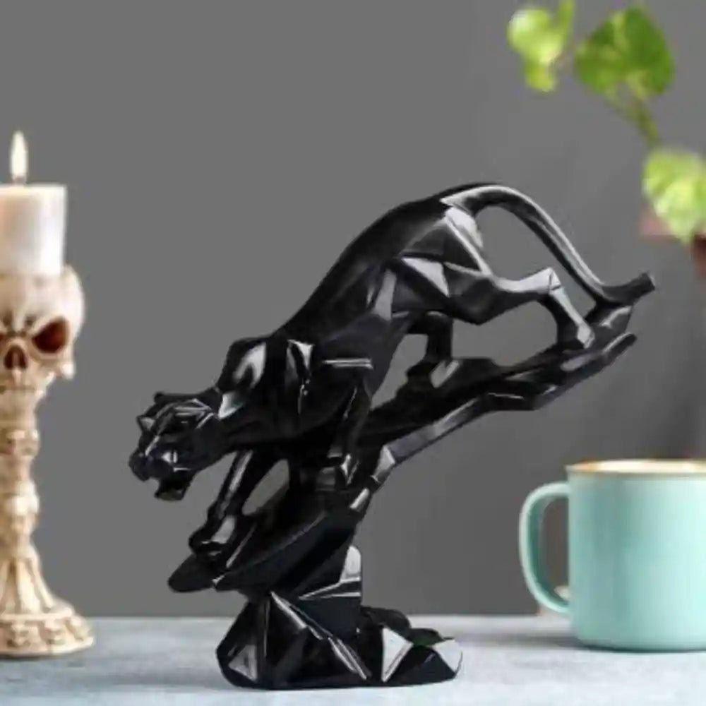 Black Jaguar Showpiece Statue showpeice for gifting Black Jaguar Showpiece Statue showpeice for gifting