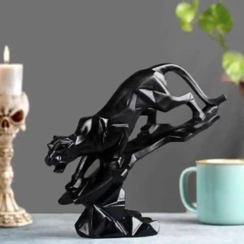 Black Jaguar Showpiece Statue showpeice for gifting Black Jaguar Showpiece Statue showpeice for gifting