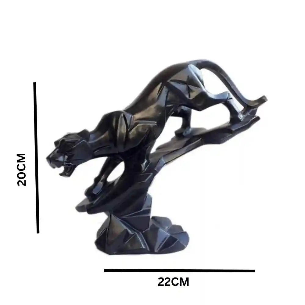 Black Jaguar Showpiece Statue for table docor Black Jaguar Showpiece Statue for table docor