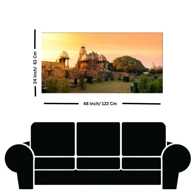 Khajuraho Temple Canvas Print Wall Painting