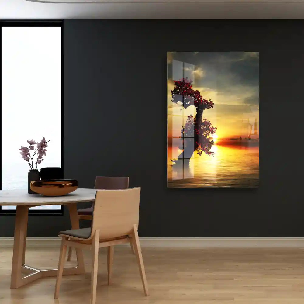 Custom Amazing Tree In The Sunset Artwork