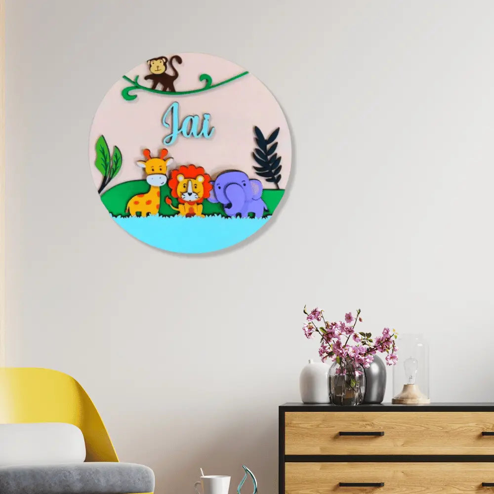 custom jungle theme nameplates for homes