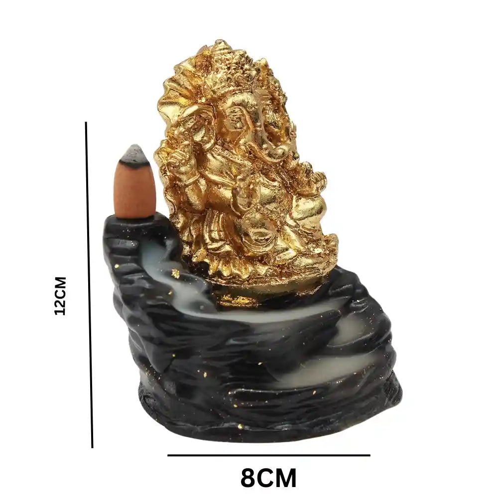 Gold Plated Ganeshji Statue office table decor for sale