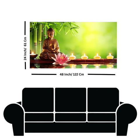 Shop Large Lord Buddha painting with natural background Shop Large Lord Buddha painting with natural background