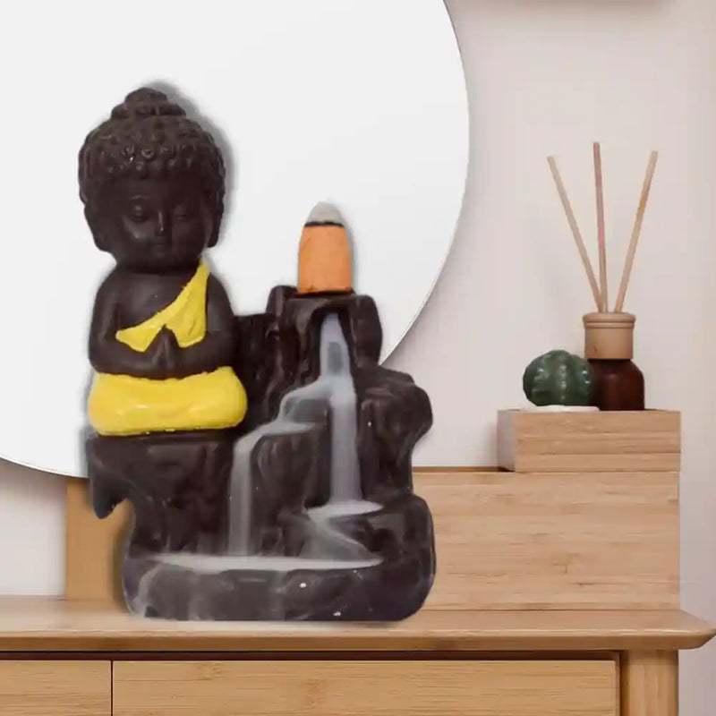 Meditating Buddha Smoke Fountain for office