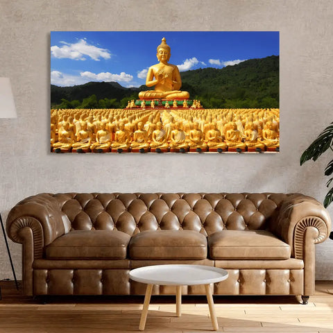 Shop modern Golden Buddha statue wall art Shop modern Golden Buddha statue wall art