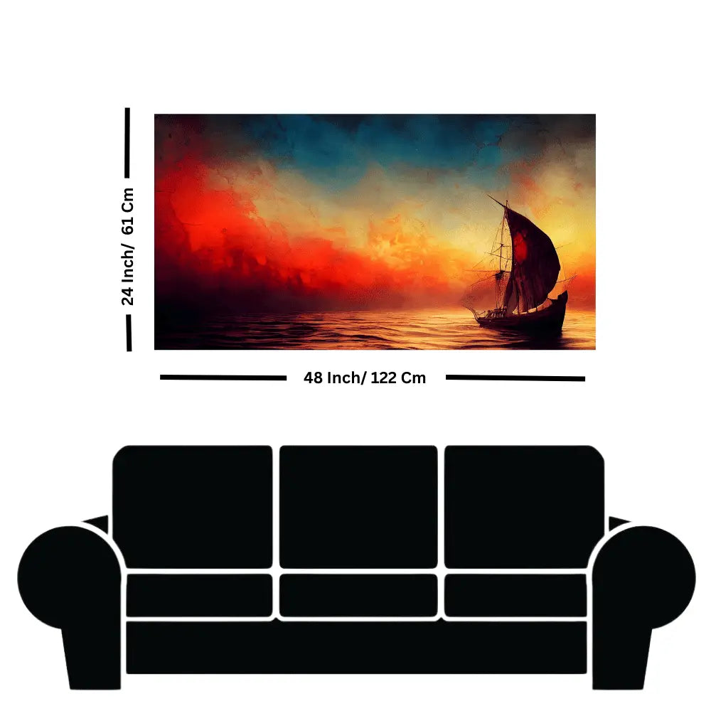 Sailboat Sunset canvas Wall painting online