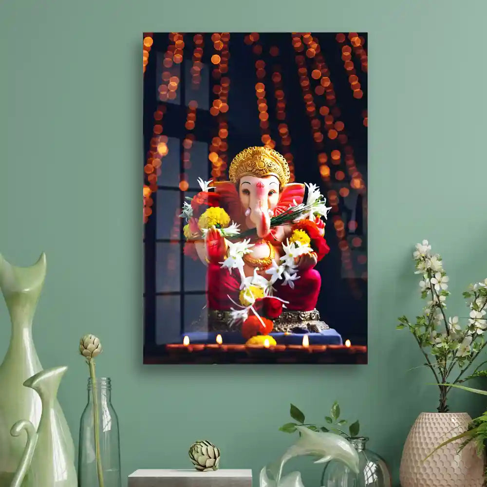 Unique Decorative Lord Ganesha Acrylic Prints