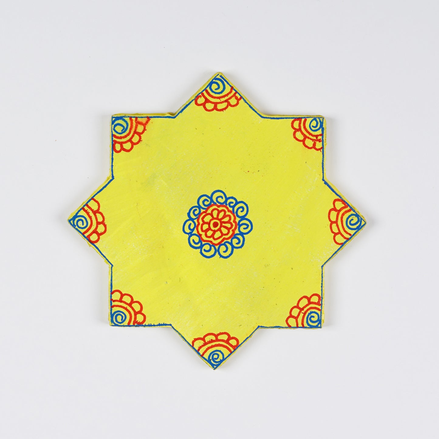 Hand - Painted Tea Coasters Set Of 6