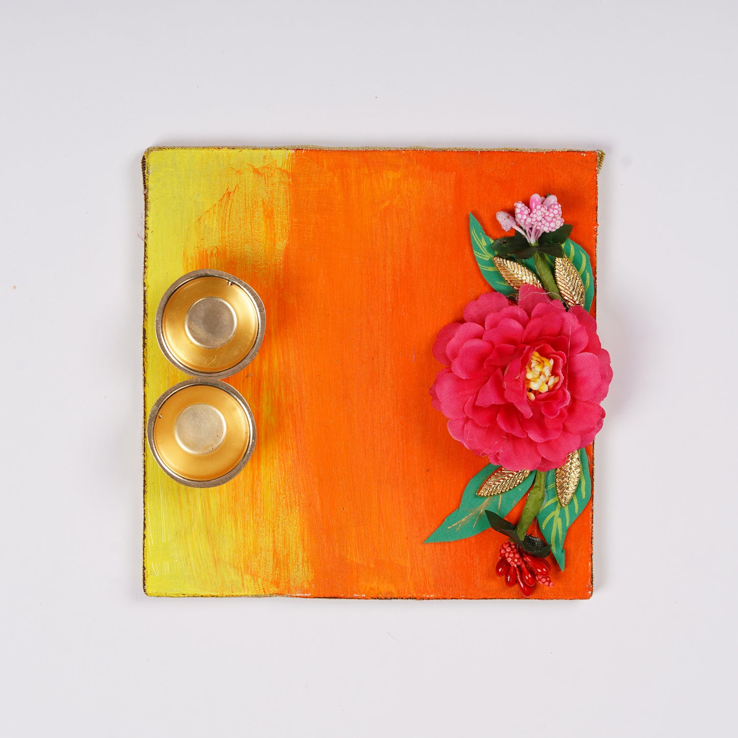 Handmade Roli Chawal Platter Square