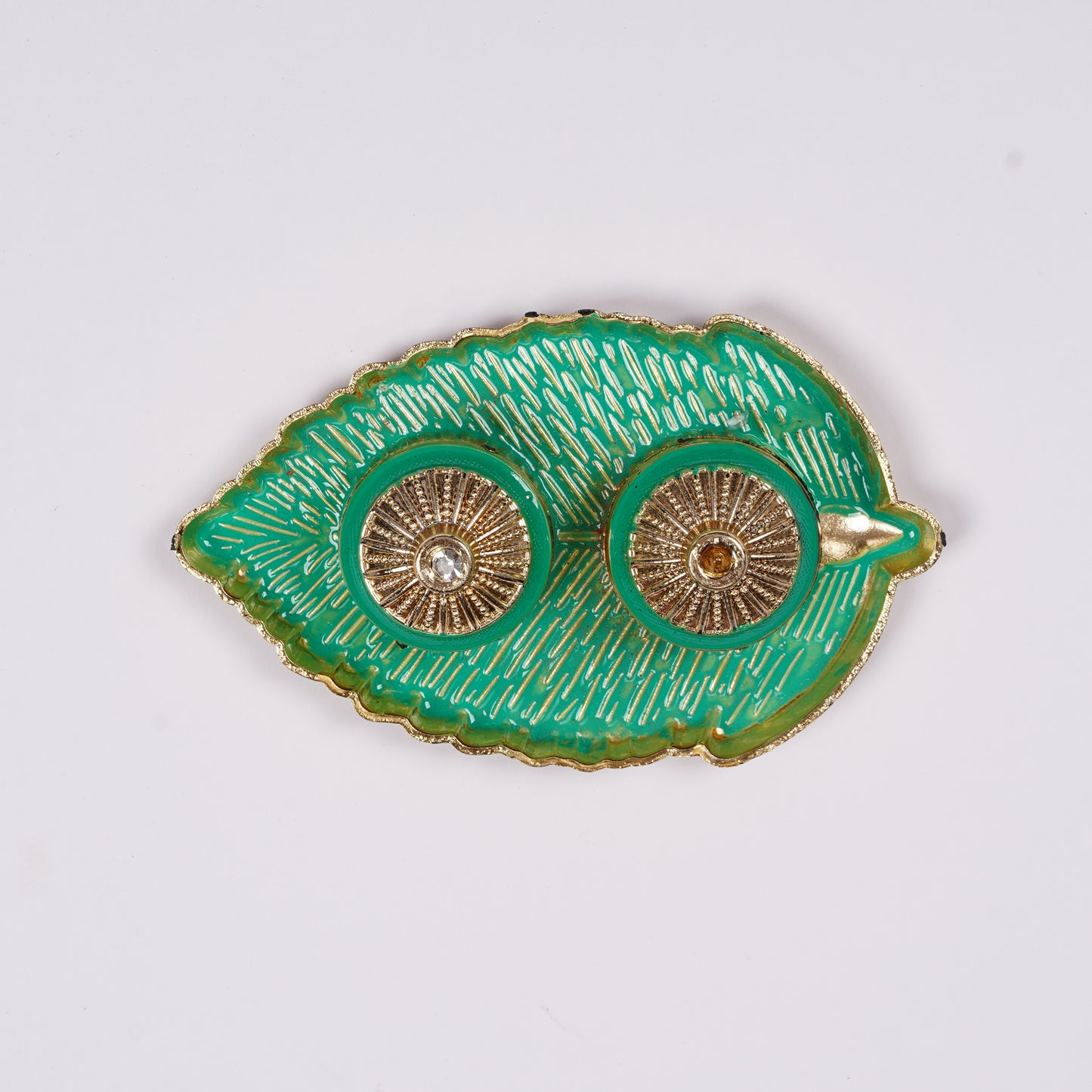 Haldi Kumkum Leaf Shaped Platter