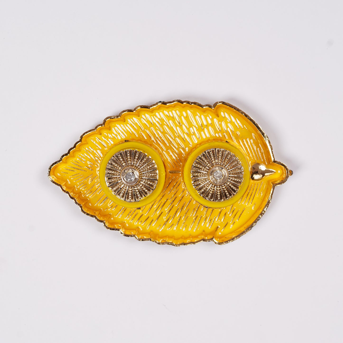 Haldi Kumkum Leaf Shaped Platter