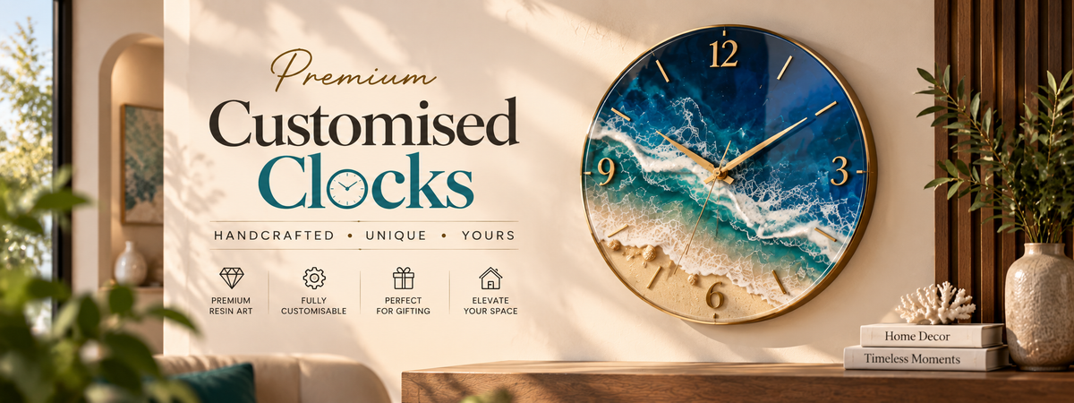 Resin Wall Clocks Where Functional Time Meets Resin Art