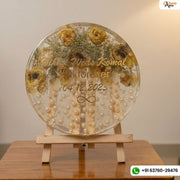 10 inch round deep casting resin vermala preservation 2 inch thickness frame