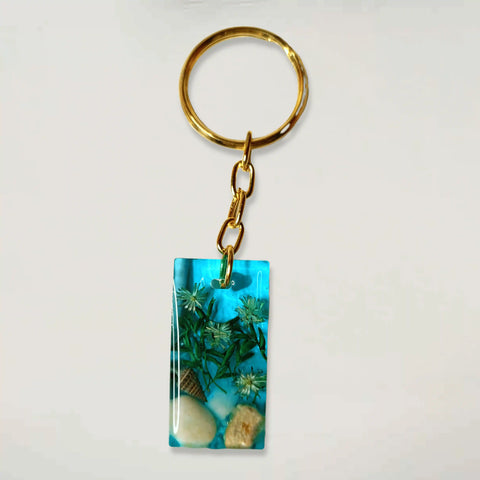 Handmade Ocean-Themed Resin Keychain