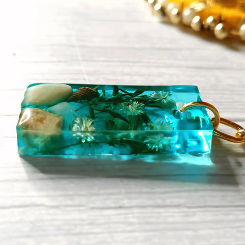 Handmade Ocean-Themed Resin Keychain