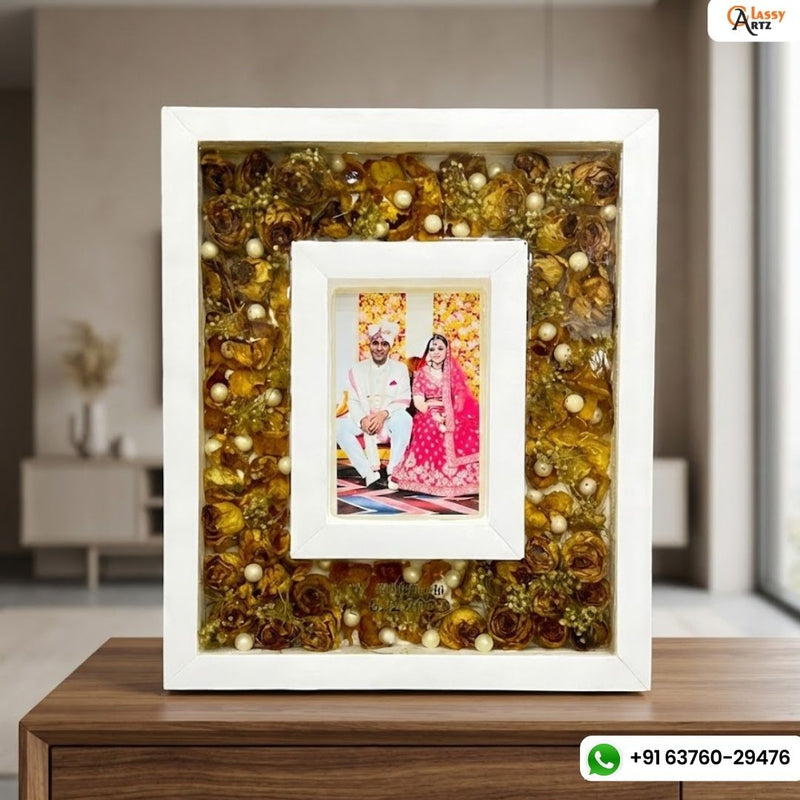 12 by 14 inch frame deep casting flowers preservation frame
