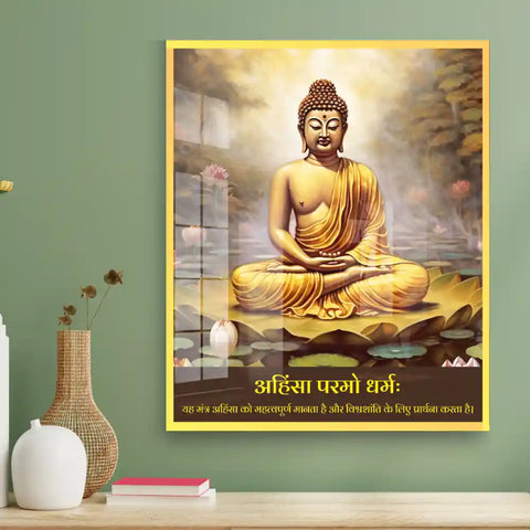 Lord Buddha Acrylic Wall Art