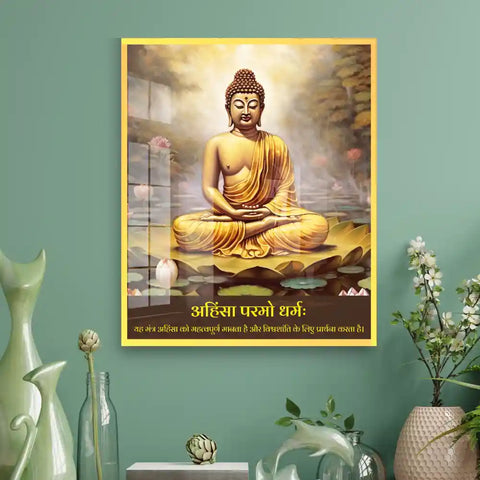Lord Buddha Acrylic Wall Art