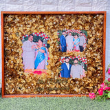 15 by 18 inches Wooden Frame with Preserved 25th Anniversary Memories