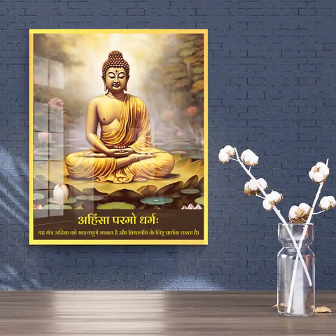 Lord Buddha Acrylic Wall Art
