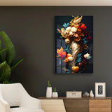 Retro Decorative Flower Acrylic Wall Art