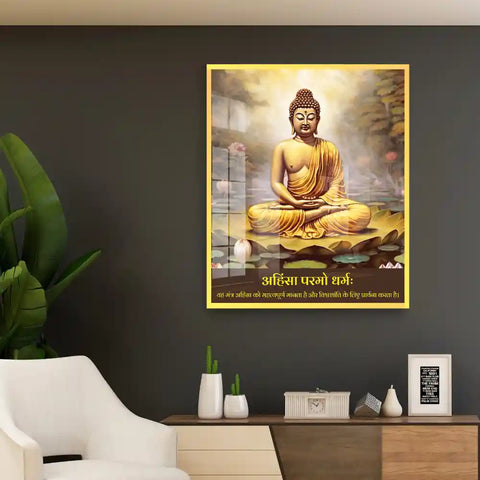 Lord Buddha Acrylic Wall Art
