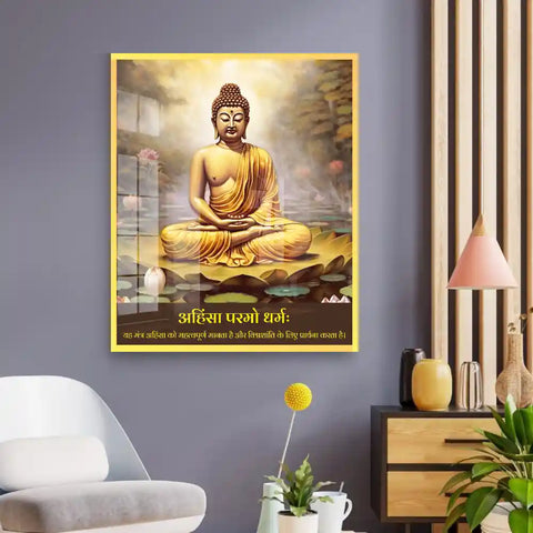 Lord Buddha Acrylic Wall Art