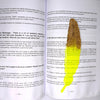 Yellow Leaf Resin Bookmark
