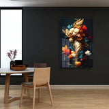 Retro Decorative Flower Acrylic Wall Art