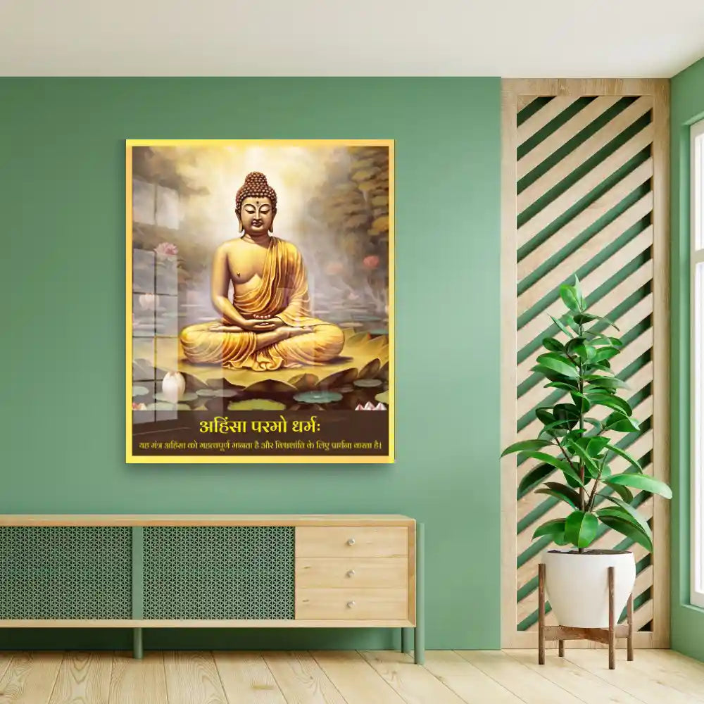Lord Buddha Acrylic Wall Art