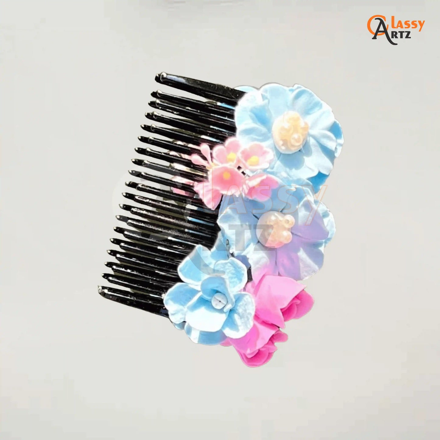 Buy Set Of 3 Flower Women Hair Comb Clip