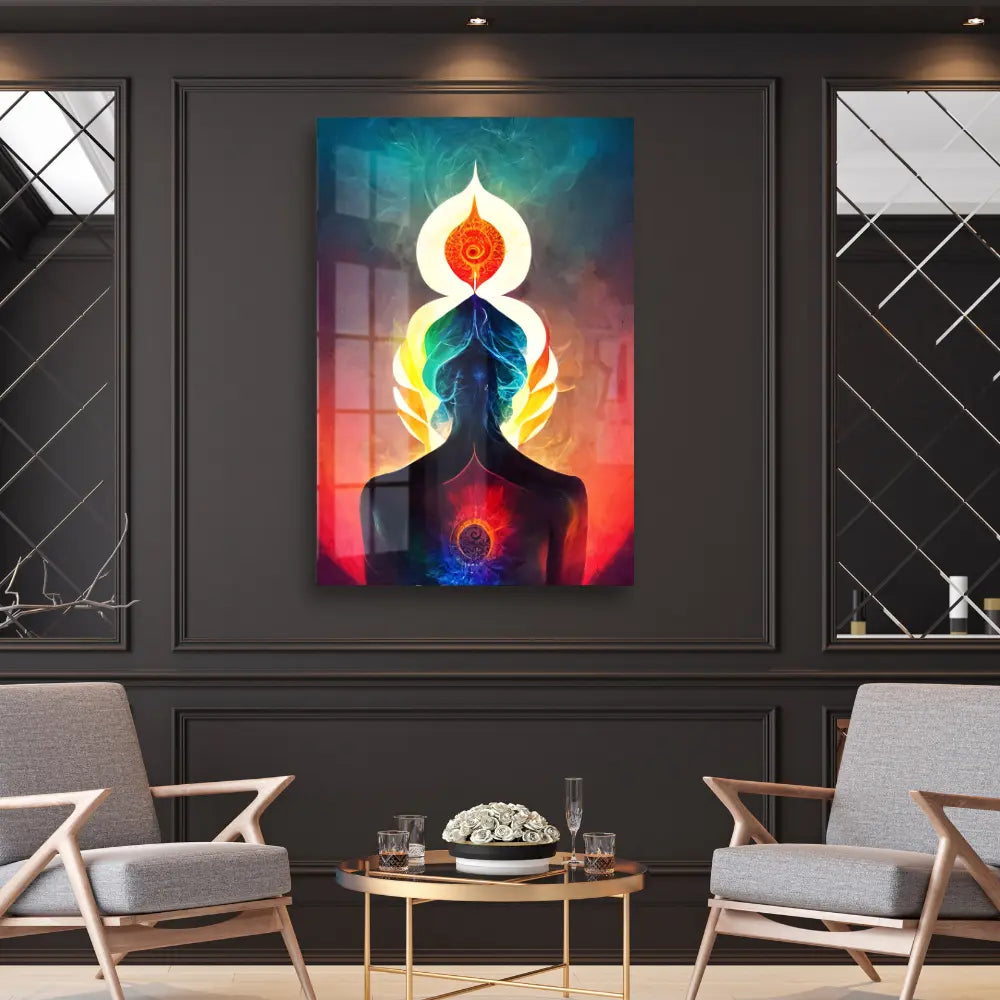 Spiritual Chakra Energy Acrylic Wall Art