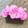 Fancy Set Of 3 Clay Flowers Hair Clips For Party