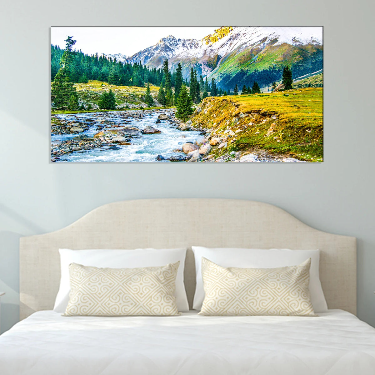 Majestic River Valley Canvas Wall Painting