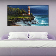 Lighthouse Ocean Canvas Wall Painting