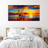 Sunset Modern Art Canvas Print Wall Painting