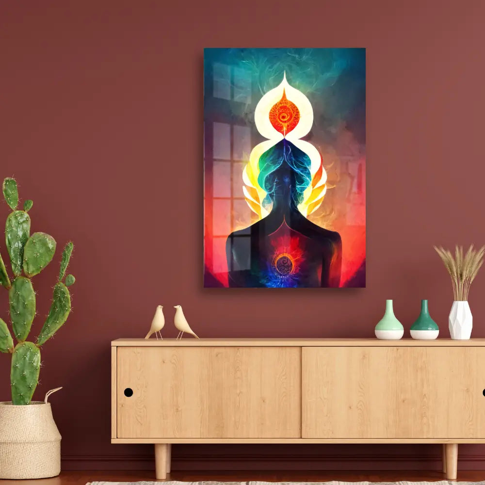 Multicolored Chakra Powerful Energy Acrylic Wall Art
