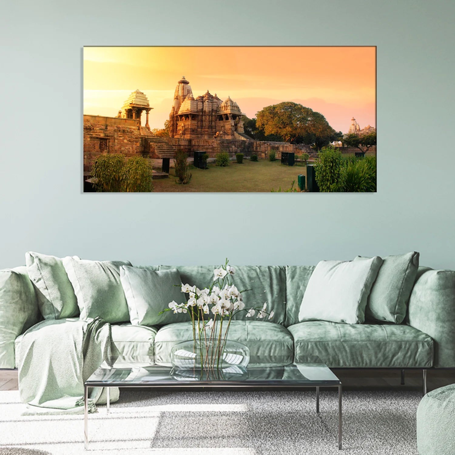 Khajuraho Temple Canvas Print Wall Painting