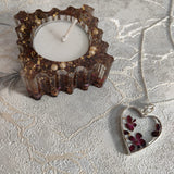 tea light candle holder and pendent set