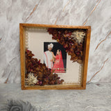 Handmade Wedding Flower Preservation Frame (8-Inch) | Unique Anniversary Gift