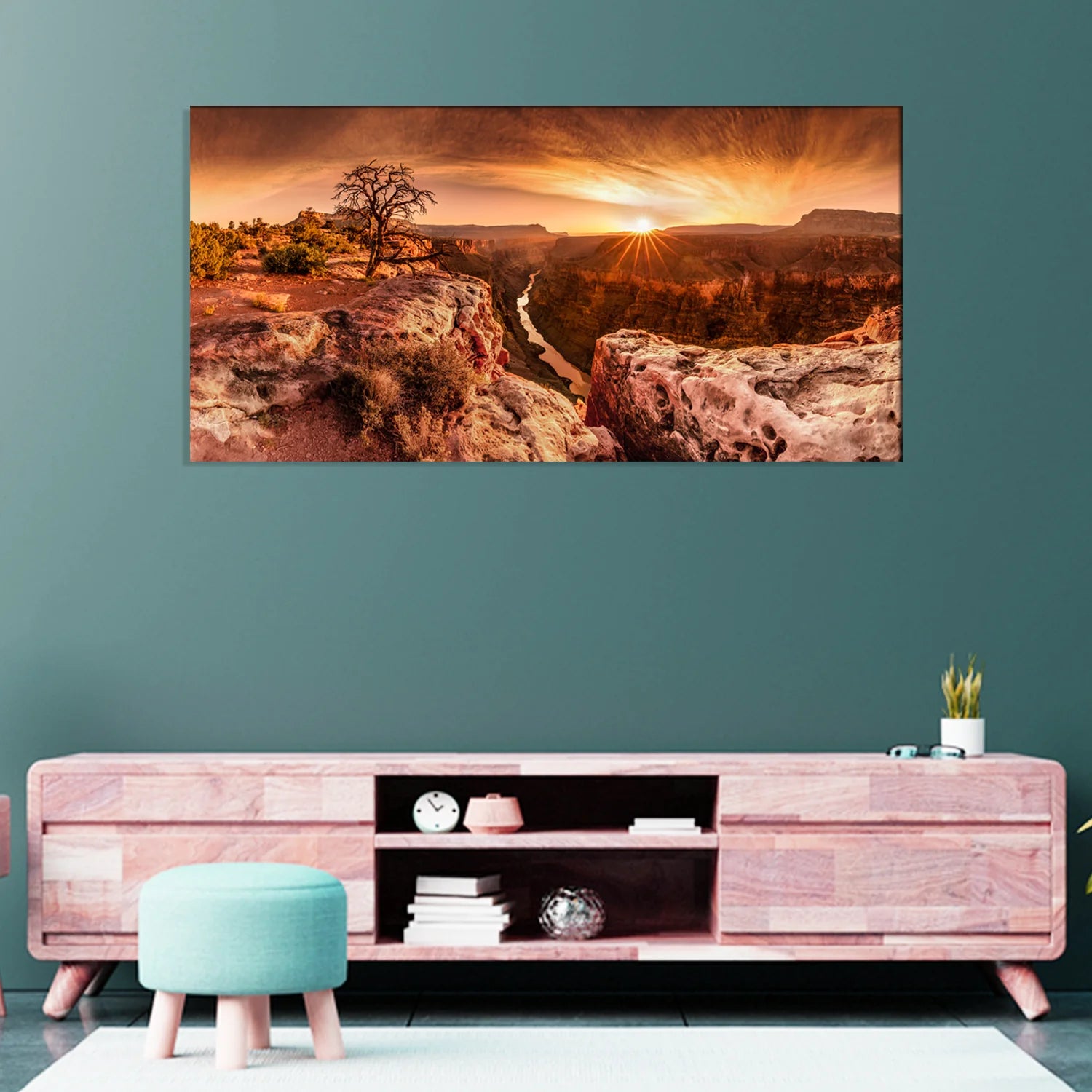 Grand Canyon Sunset Canvas Print Wall Painting